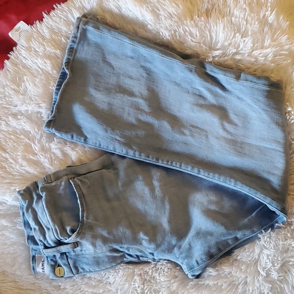 Frame jeans size 27 le crop mini boot